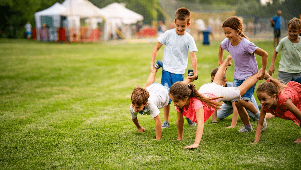 Little kids playing.
