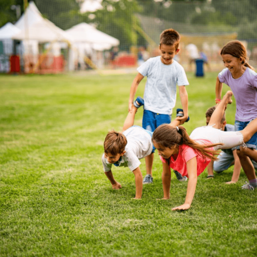 Little kids playing.